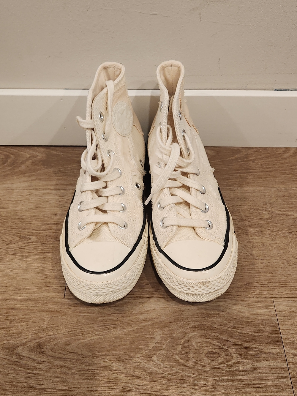 Converse Chuck 70 High Top Textured Tonal Camo Canvas Sneakers Off White Sz 5 - Picture 4 of 12